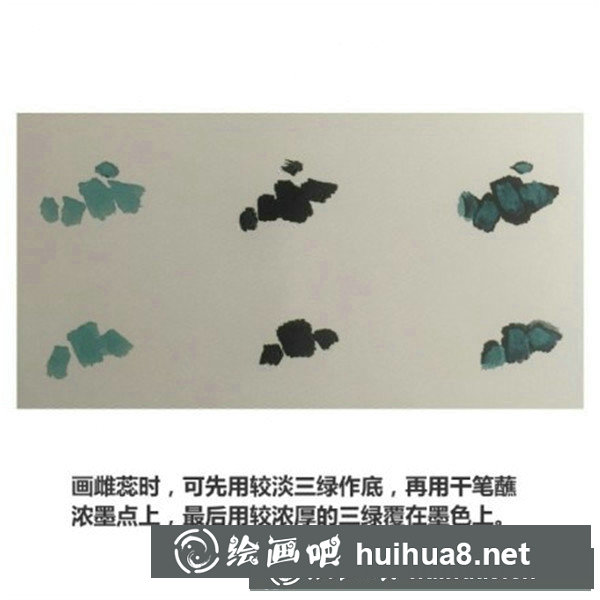 寫意國(guó)畫牡丹花頭畫法