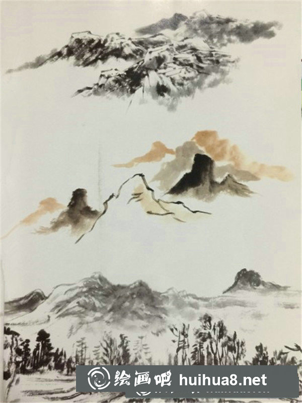 國(guó)畫山石的畫法