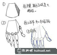 素描速寫手腳畫法圖解