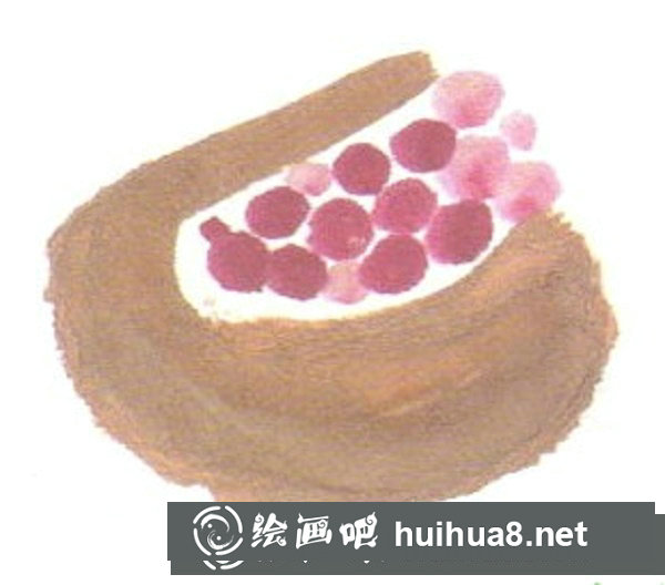 兒童國(guó)畫速成技法：石榴的畫法