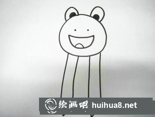 青蛙兒童蠟筆畫怎么畫