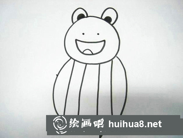 青蛙兒童蠟筆畫怎么畫