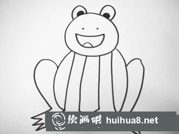 青蛙兒童蠟筆畫怎么畫