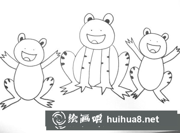 青蛙兒童蠟筆畫怎么畫