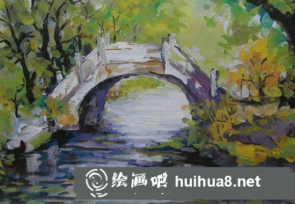 鄉(xiāng)村風(fēng)景水粉畫(huà)作品欣賞