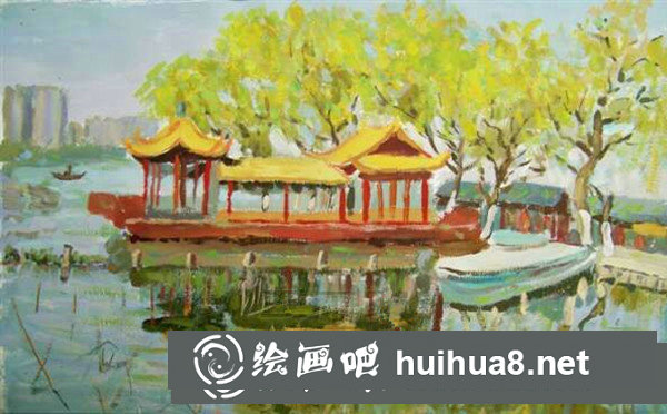 風(fēng)景水粉畫入門步驟解析