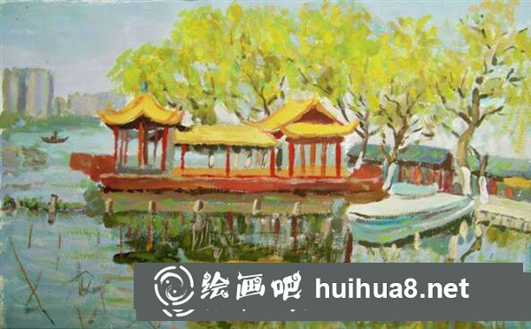 風(fēng)景水粉畫入門步驟解析