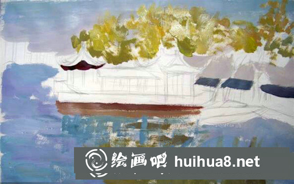 風(fēng)景水粉畫入門步驟解析