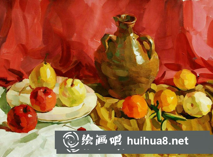 靜物水粉畫上色步驟是什么