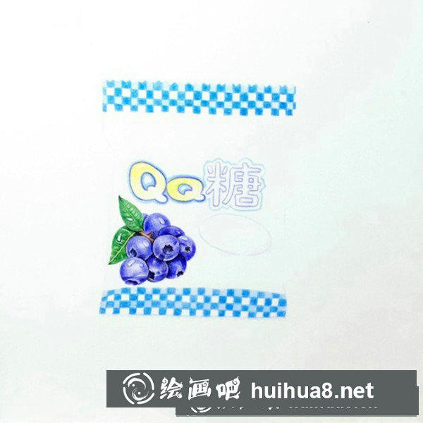 超寫實彩鉛畫入門教程：彩鉛手繪旺仔qq糖