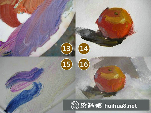 水粉橙子怎么畫？簡單橙子水粉畫圖文教程