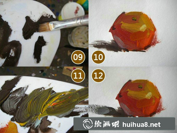 水粉橙子怎么畫？簡單橙子水粉畫圖文教程