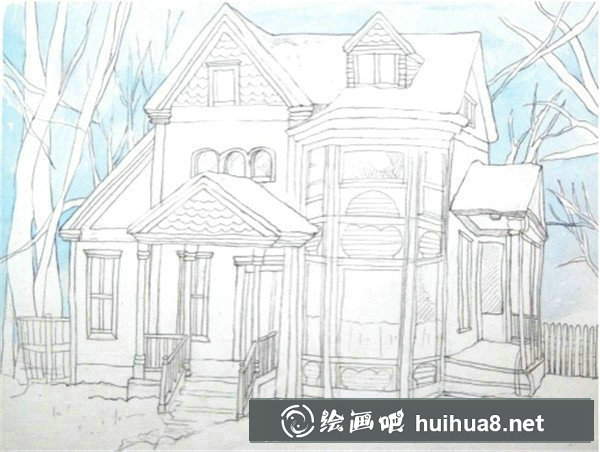 水彩畫(huà)房子步驟 水彩畫(huà)房子步驟
