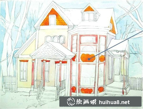 水彩畫(huà)房子步驟 水彩畫(huà)房子步驟