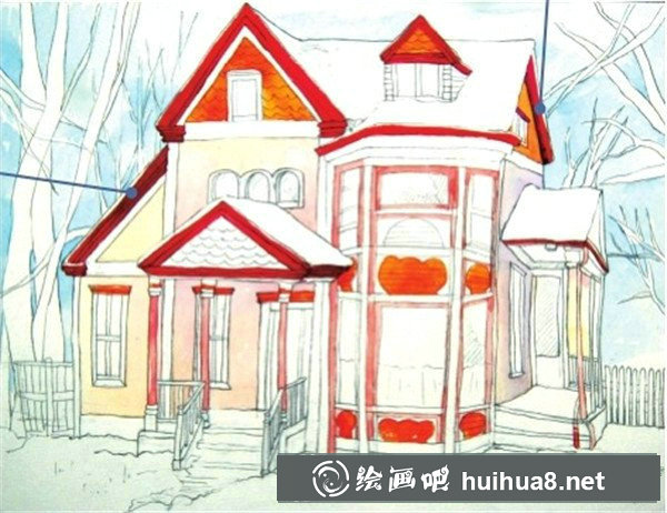 水彩畫(huà)房子步驟 水彩畫(huà)房子步驟