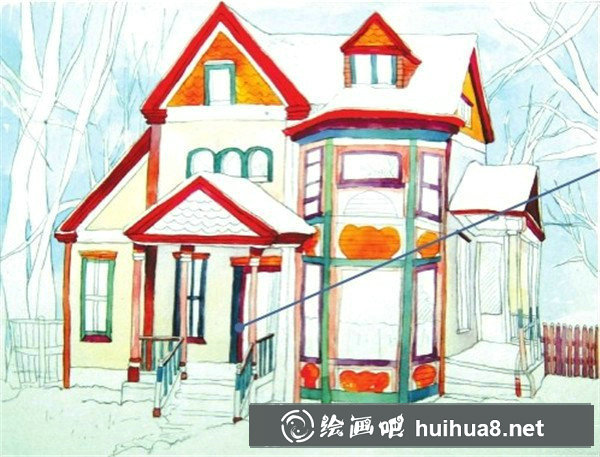 水彩畫(huà)房子步驟 水彩畫(huà)房子步驟