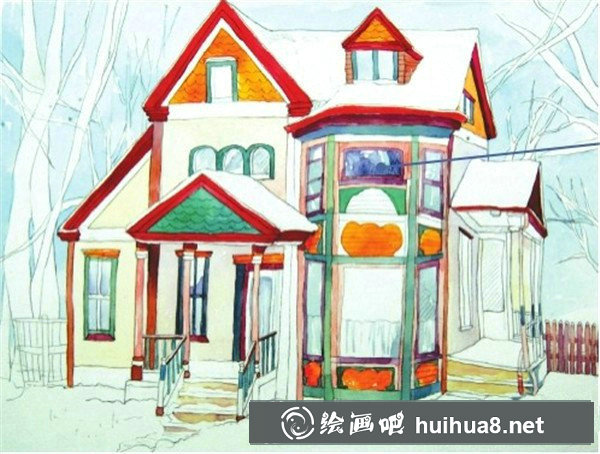 水彩畫(huà)房子步驟 水彩畫(huà)房子步驟