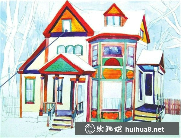 水彩畫(huà)房子步驟 水彩畫(huà)房子步驟