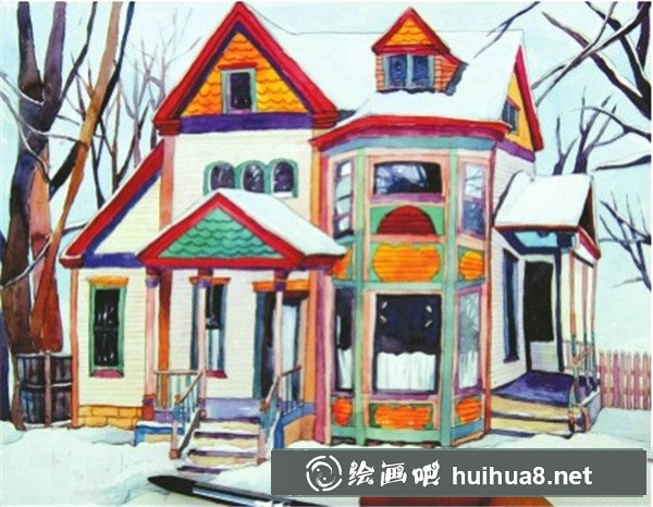 水彩畫(huà)房子步驟 水彩畫(huà)房子步驟
