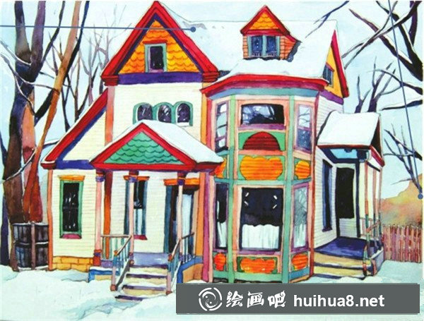 水彩畫(huà)房子步驟 水彩畫(huà)房子步驟