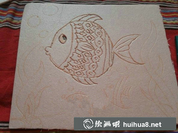 如何制作吹塑紙版畫？步驟圖詳解