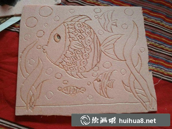 如何制作吹塑紙版畫？步驟圖詳解