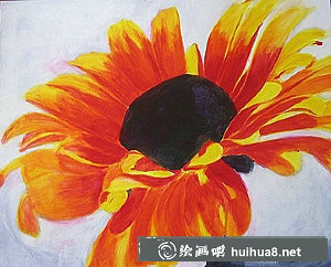 簡(jiǎn)單的丙烯畫(huà)太陽(yáng)花步驟圖片詳解