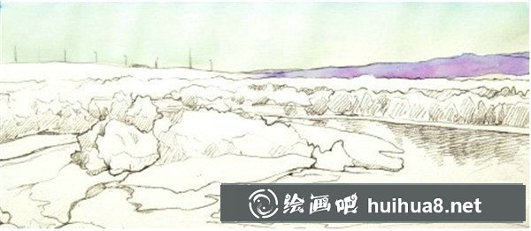 簡單唯美的水彩畫