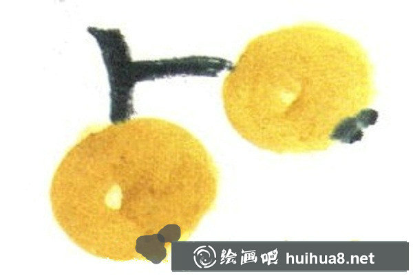 兒童國畫枇杷怎么畫