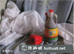 水粉靜物畫法：醋壺青椒組合