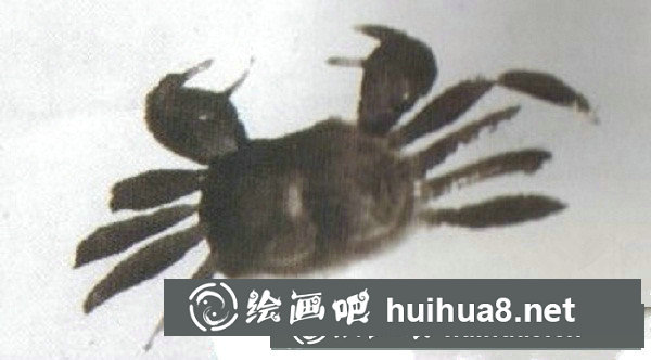 兒童國畫螃蟹的畫法步驟