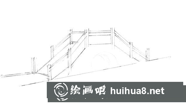 石拱橋速寫的畫法步驟是什么