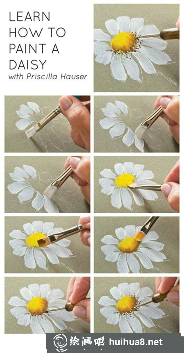 花海丙烯畫作品