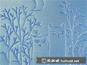 簡單吹塑紙畫