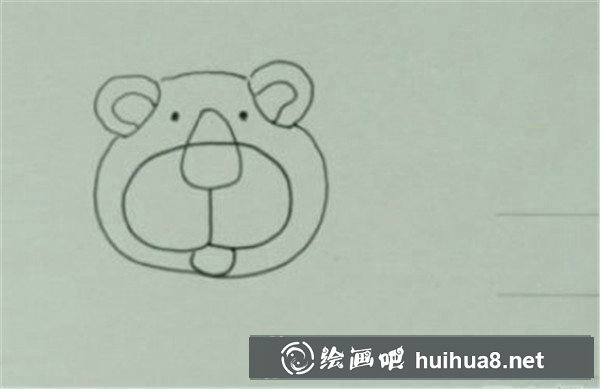 獅子水彩畫