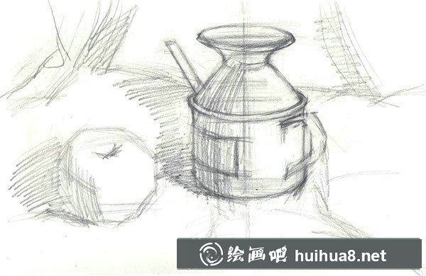 水粉靜物寫生
