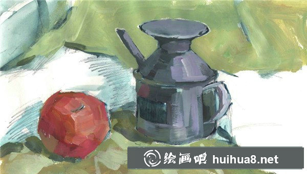 水粉靜物寫生