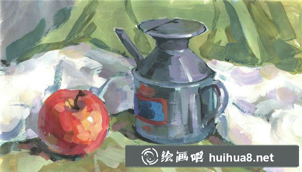 水粉靜物寫生