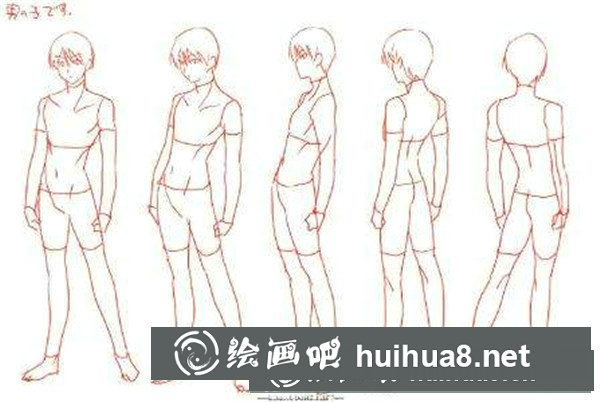 漫畫(huà)人物體型圖