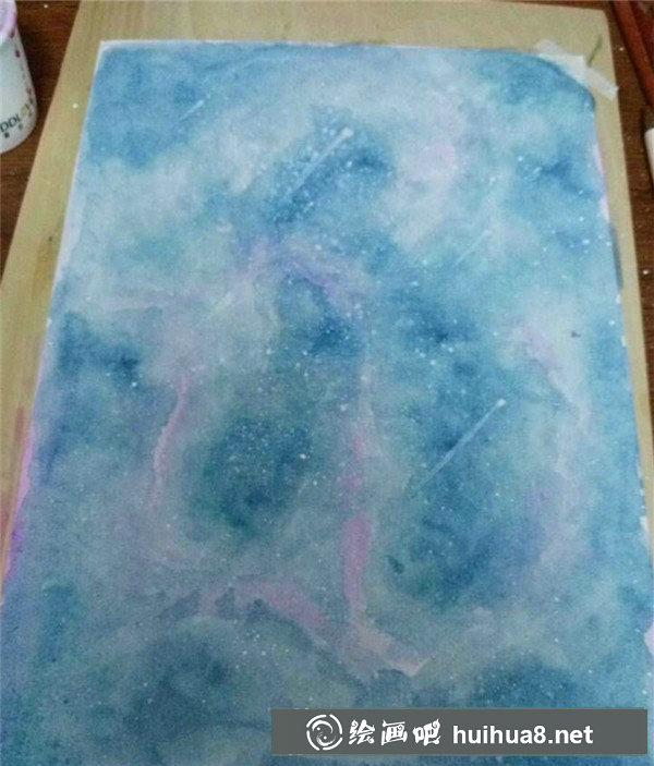 星空夢(mèng)幻水粉畫(huà)教程