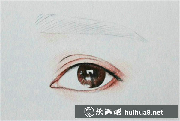 彩鉛人物眼睛的畫法