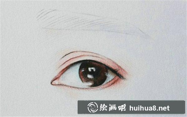 彩鉛人物眼睛的畫法