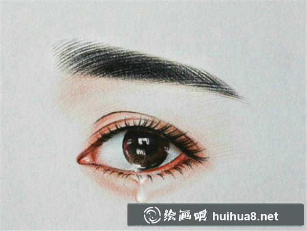 彩鉛人物眼睛的畫法
