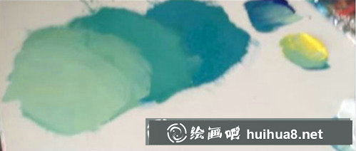 丙烯畫水面波紋怎么畫