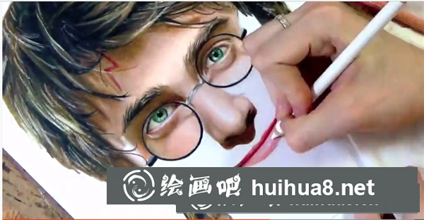 哈利波特彩鉛畫