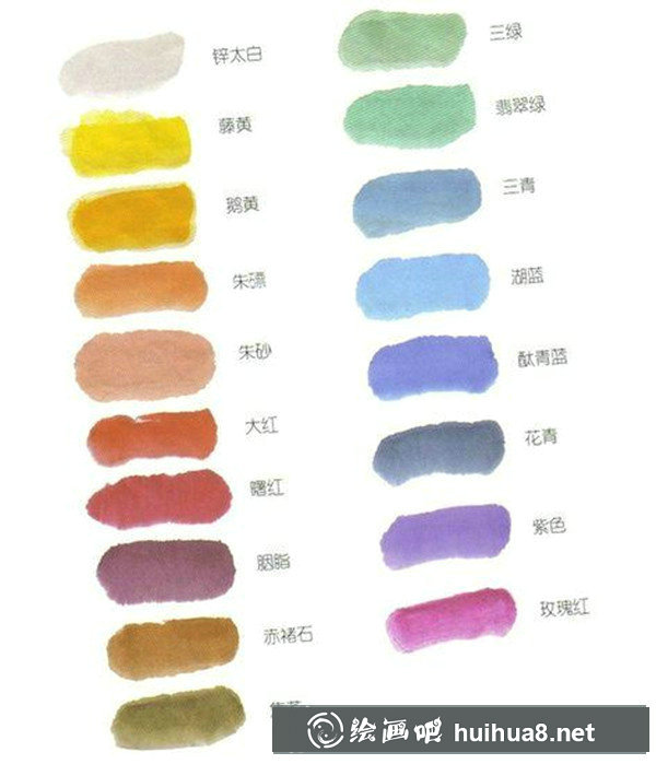 水粉顏料調(diào)色技巧