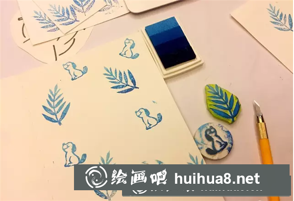 橡皮章版畫