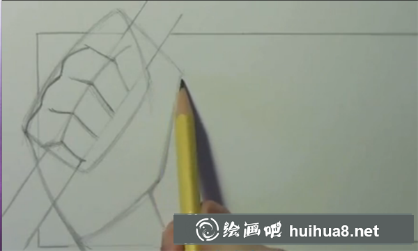 漫畫手的手指繪制