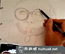 彩鉛繪小葡萄人物藝術賞