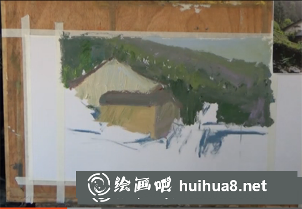 有步驟的水粉風(fēng)景畫(huà)